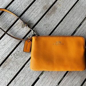 Coach Wristlet Clutch - Orange
